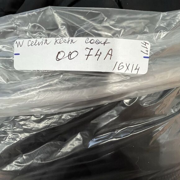 Calvin Klein Women’s Sz XL Jacket Hooded Quilted Black Zip Foldable Travel UEC - Picture 9 of 9